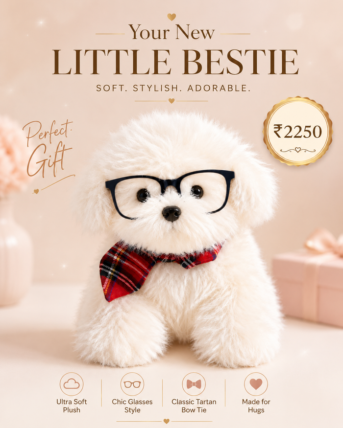 Mini Stuffed Puppy Bag Charm for Backpacks & Handbags | Cute Plush Keychain Pendant