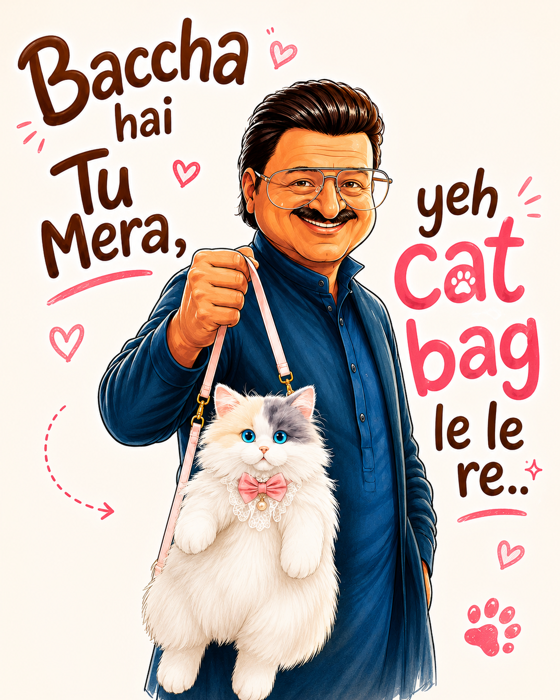 Baccha h tu apna yeh cute bag lele viral hook image